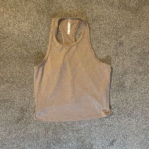 Fabletics tan athletic tank top
